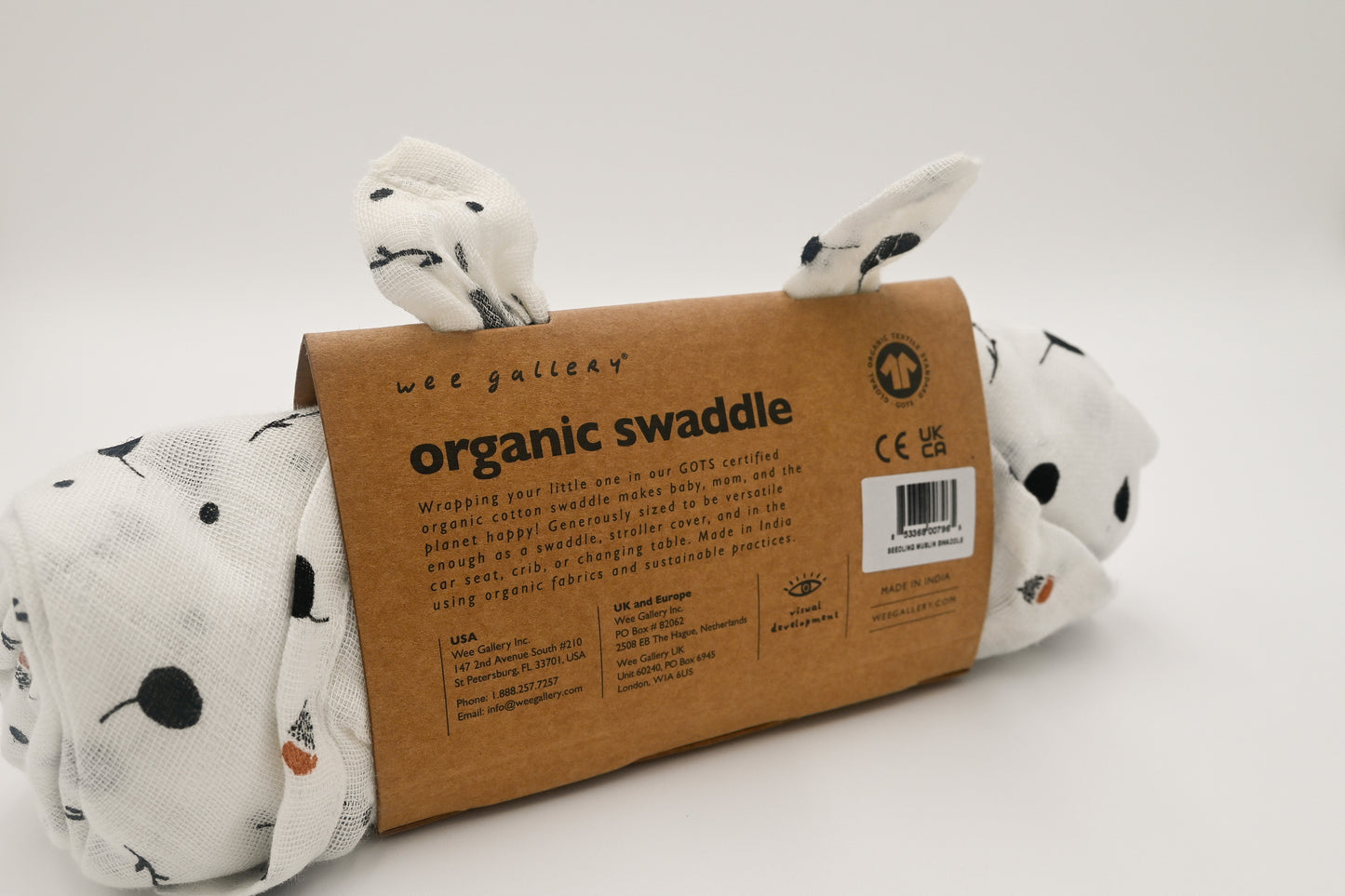 Organic Muslin Swaddle - Seedling