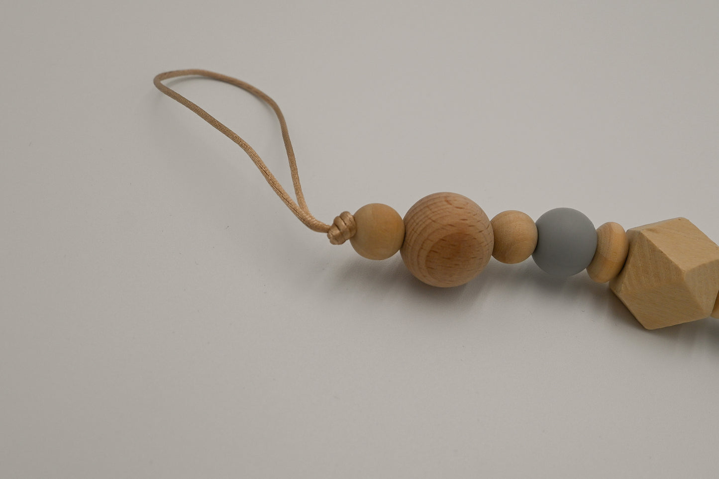 Handmade Natural Wood Silicone Pacifier Clip