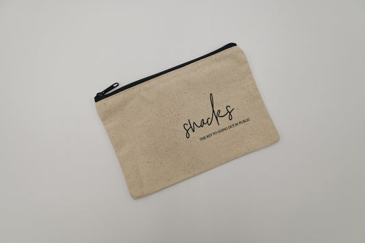 Snacks - Canvas Pouch