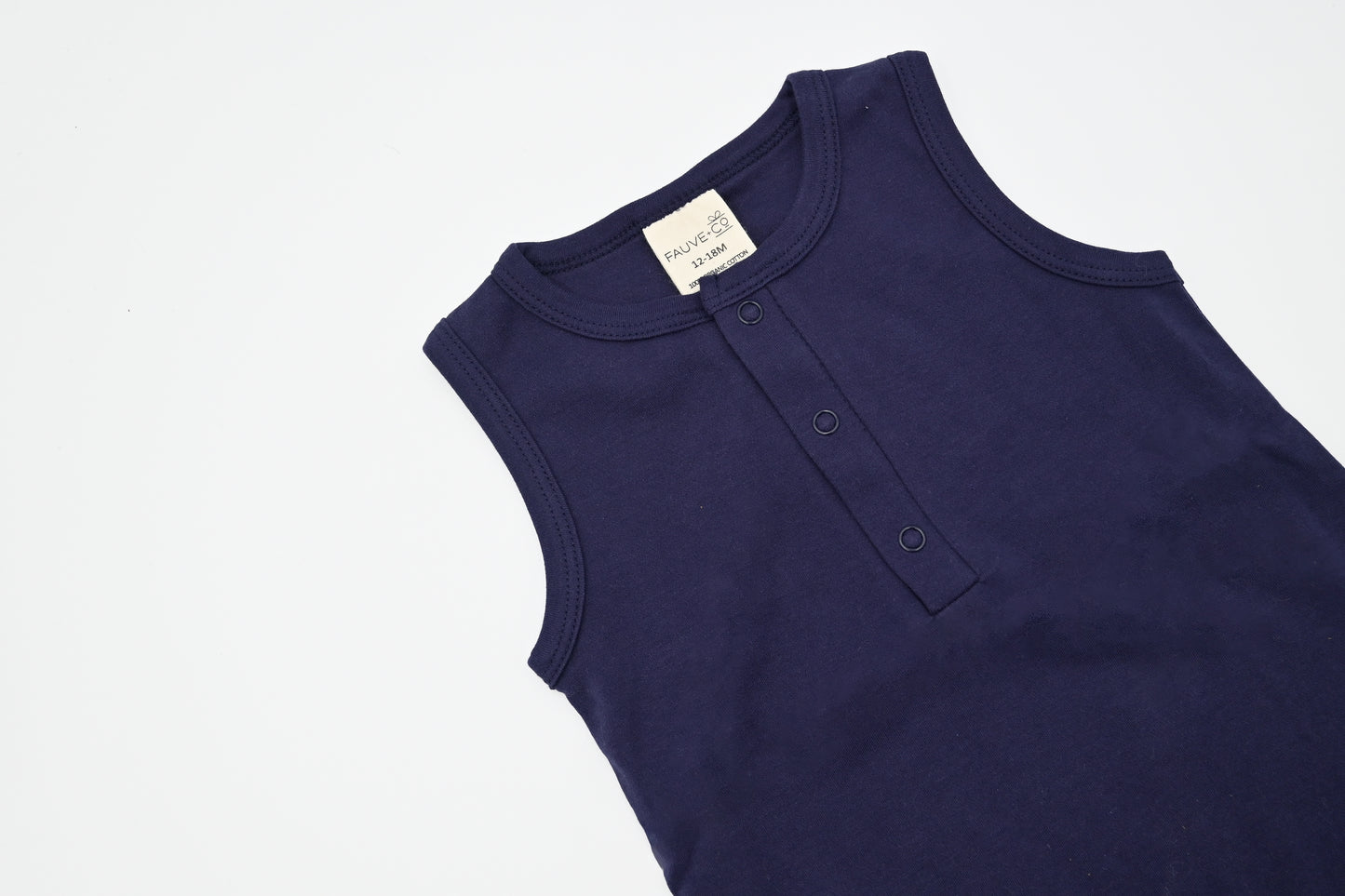 Essentials Organic Romper - Navy