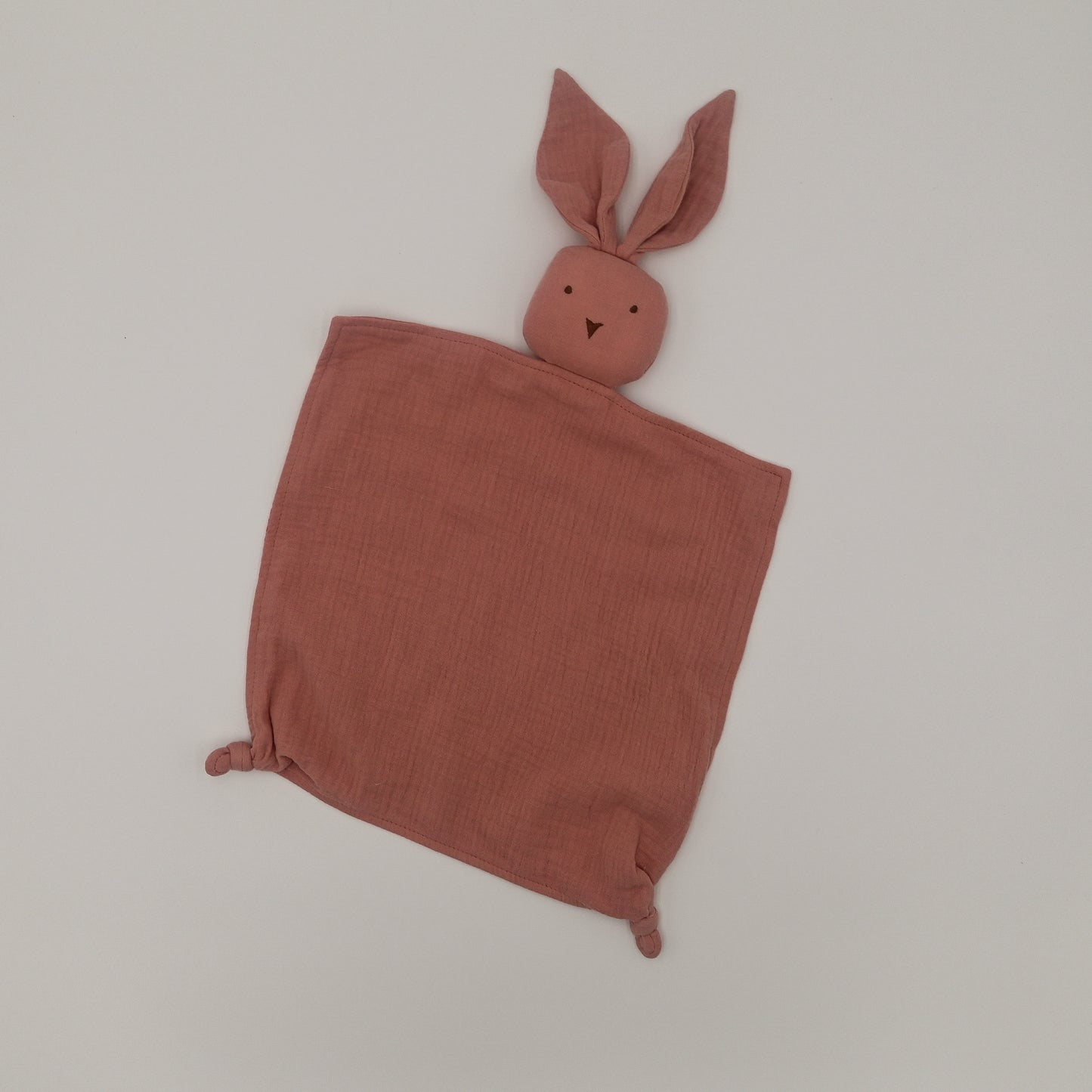 Muslin Lovey - Rose Bunny