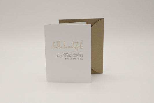 Hello Beautiful - Greeting Card