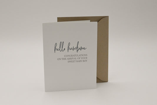 Hello Handsome - Greeting Card