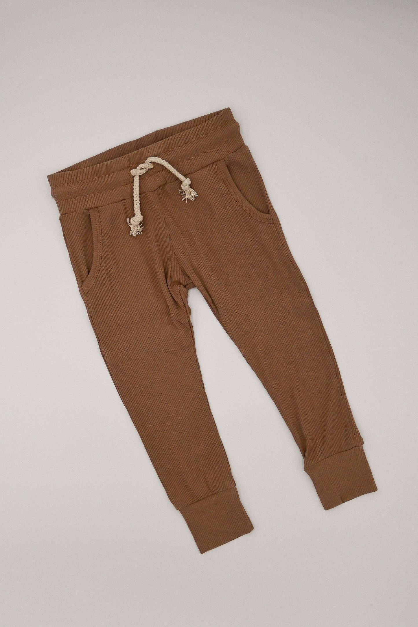 Ribbed Joggers - Mocha