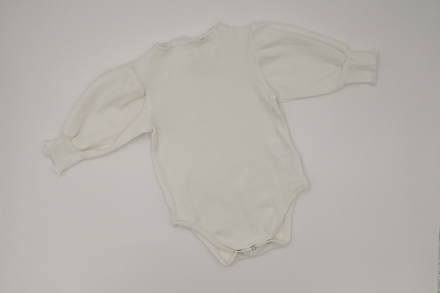 Ribbed Baby Bodysuit - Ecru