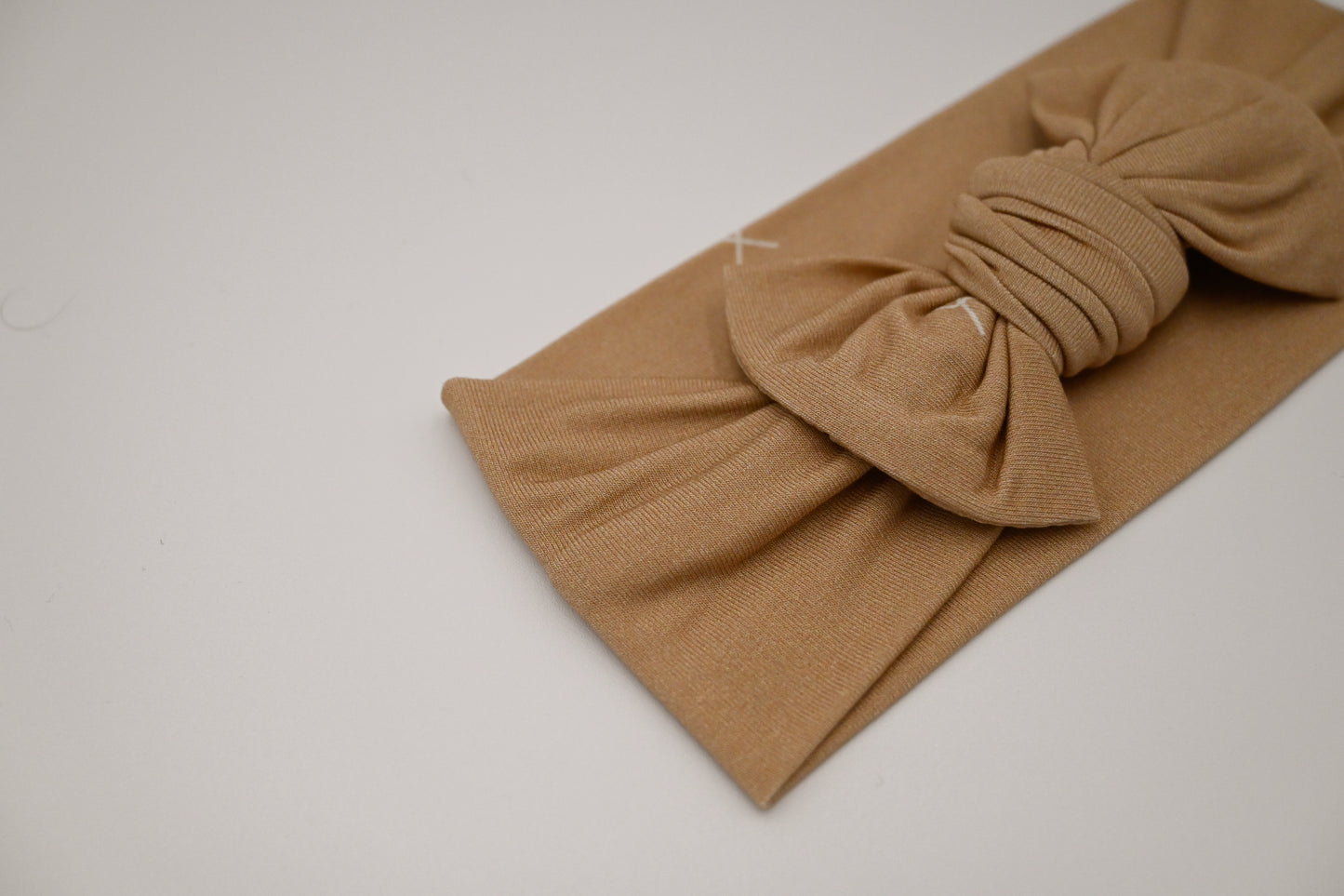 Headband Bow - Beige X