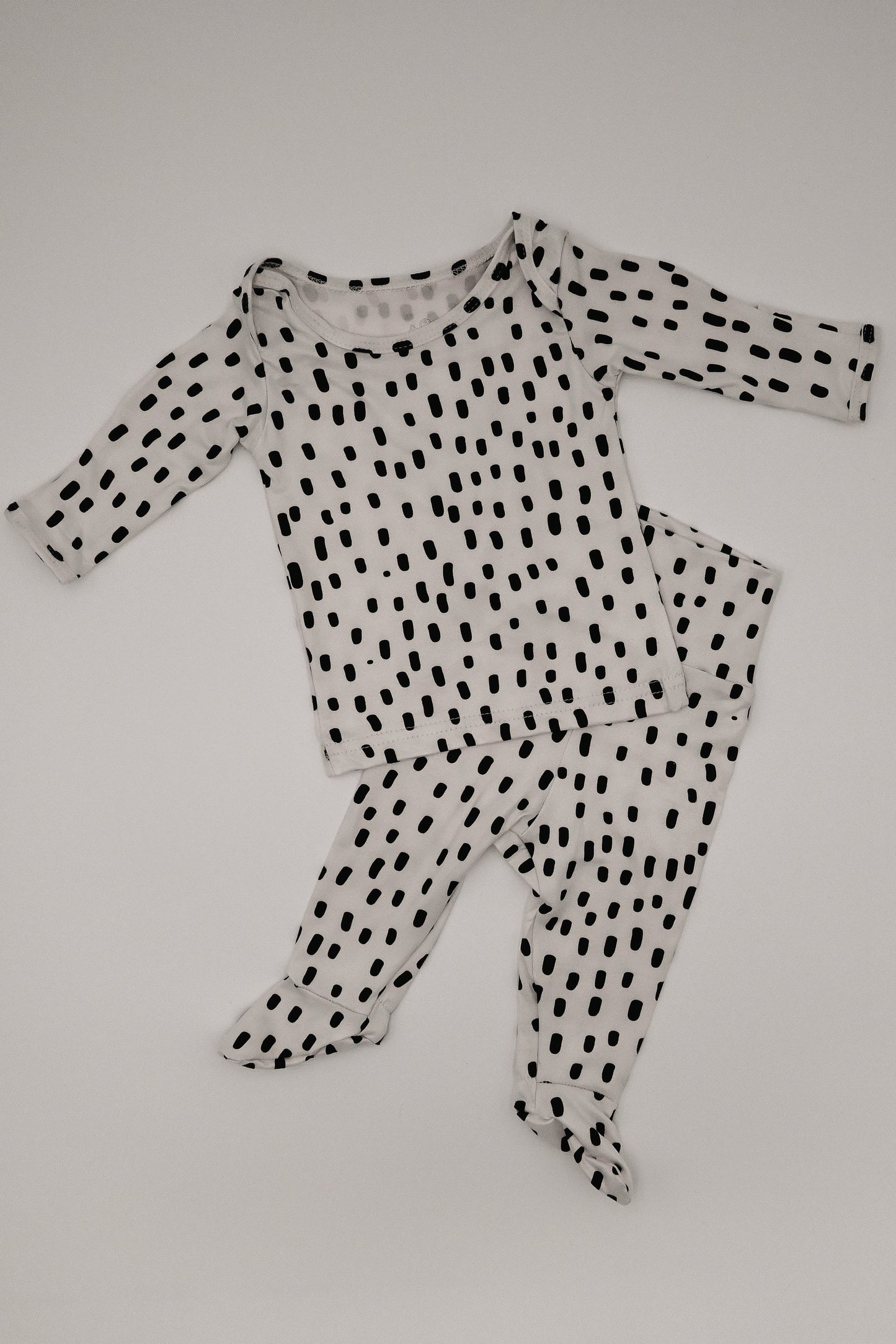 Two-Piece Polka Dot Pajama Set