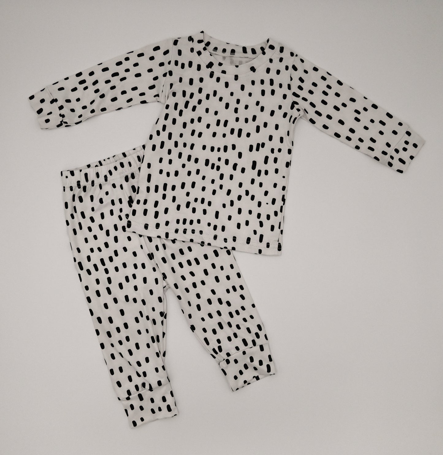 Two-Piece Polka Dot Pajama Set