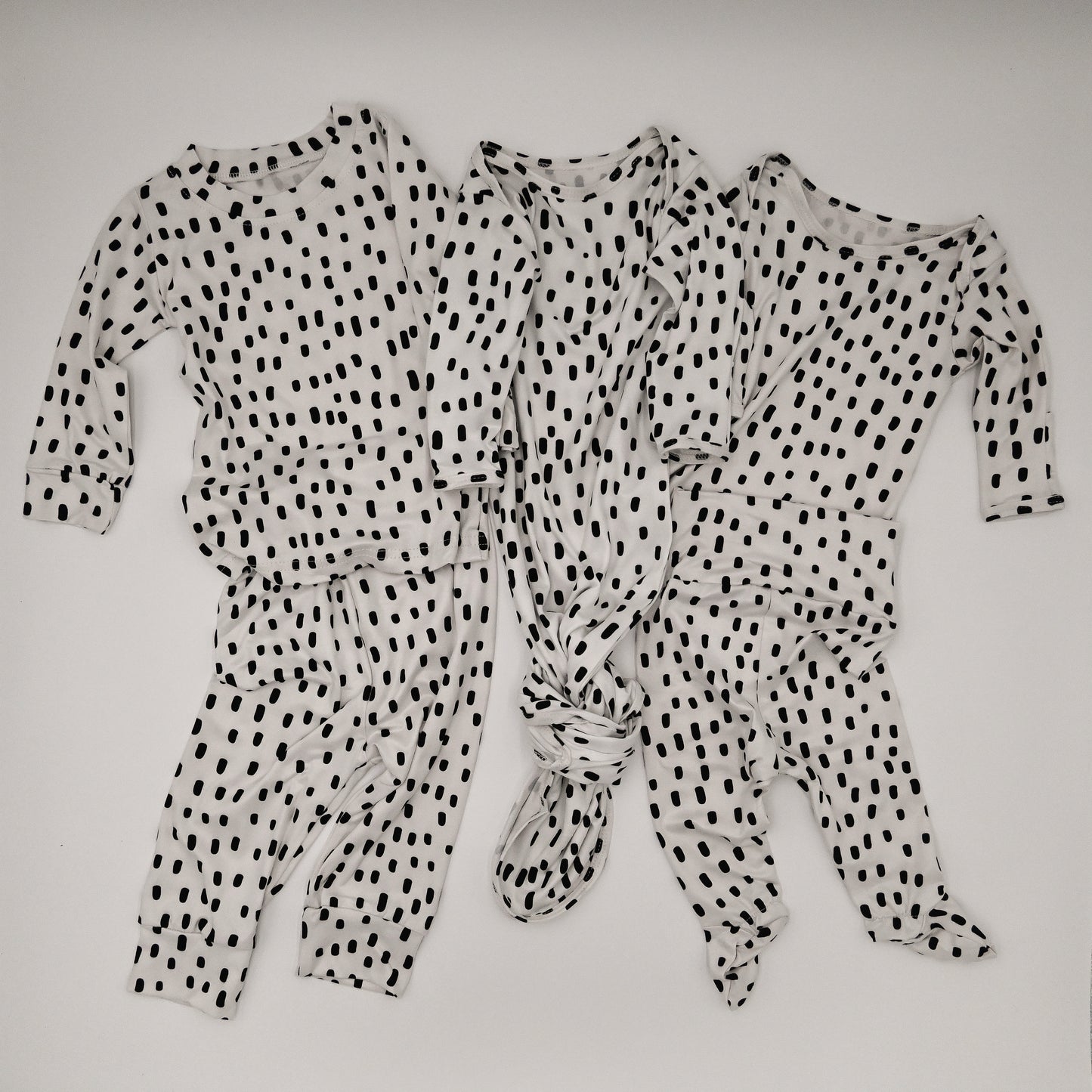 Two-Piece Polka Dot Pajama Set