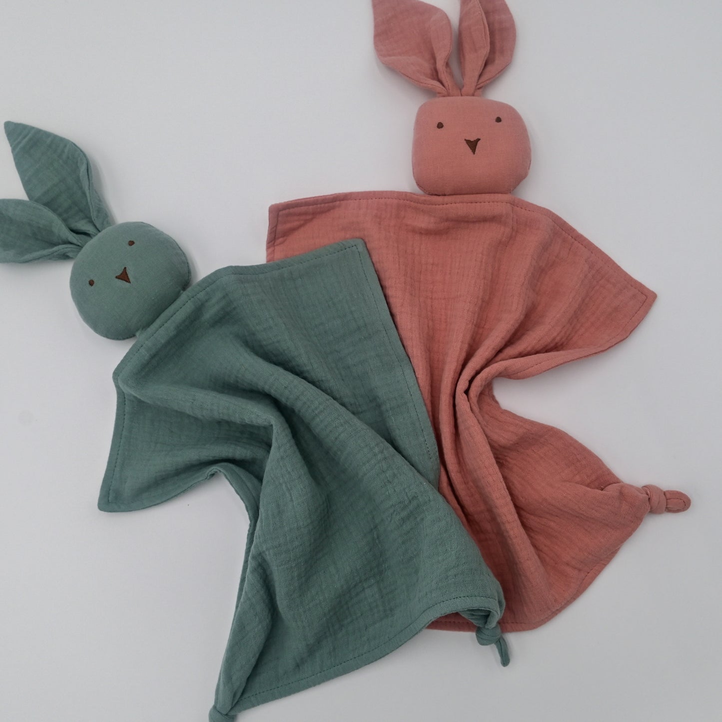 Muslin Lovey - Rose Bunny