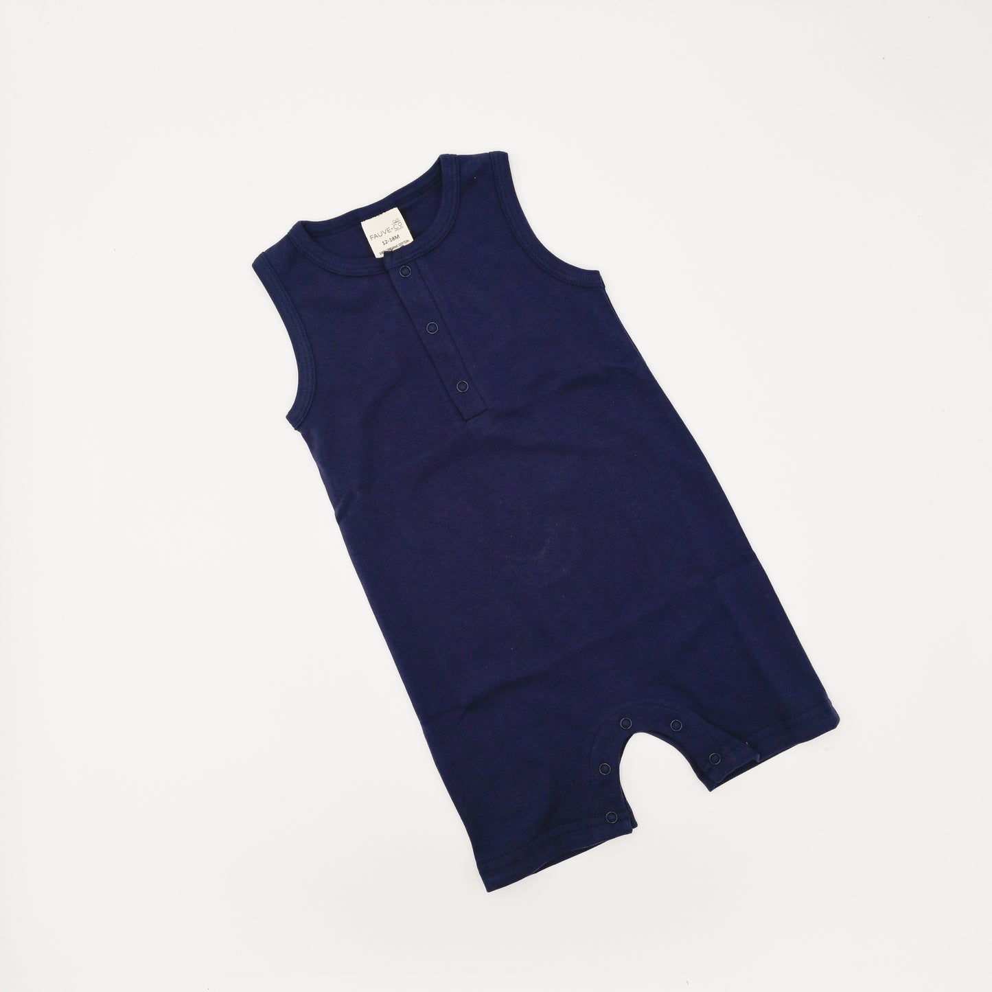 Essentials Organic Romper - Navy